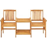 Maison Chic Vrtni stoli - Stol za vrt s čajno mizico 159x61x92 cm trden akacijev les JS1872, (21878947) | Shoptok.si