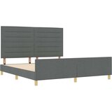  Postelja Temno Siva 180x200 cm Tkanina, (22049923) | Shoptok.si