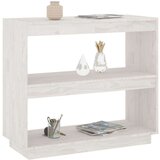 Ormarić za knjige bijeli 80 x 35 x 71 cm od masivne borovine | shoptok.hr