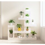  Stalak za biljke bijeli 92 x 25 x 97 cm od masivne borovine | shoptok.hr