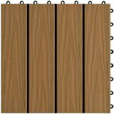  11 podnih pločica s reljefom WPC 30 x 30 cm 1 m² boja tika | shoptok.hr