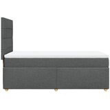  Okvir kreveta s oprugama i madrac tamnosivi 80x200cm od tkanine | shoptok.hr