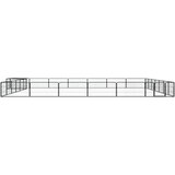  Ograda za pse s 28 panela crna 100 x 50 cm čelik obložen prahom | Eponuda.com