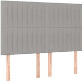  s oprugama i madracem svjetlosivi 140x190 cm od tkanine | shoptok.hr