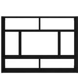  Zidna polica crni hrast 75x16x55 cm inženjerski drvo | shoptok.hr