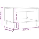  Stolić za kavu boja hrasta 60 x 50 x 40 cm konstruirano drvo | shoptok.hr