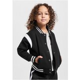 Urban Classics Kids Boys Inset College Sweat Jacket black/white | Shoptok.si