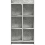 Police za knjige Betonska siva 59 x 30 x 111 cm | Shoptok.si