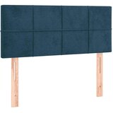 Box spring krevet s madracem tamnoplavi 90x200 cm baršunasti | shoptok.hr