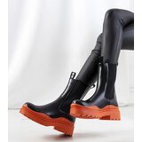 D/CEO Black patent leather insulated boots Campi | Shoptok.si