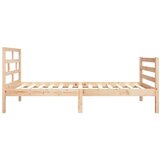  Posteljni okvir iz trdnega lesa 75x190 cm 2FT6, (20903693) | Shoptok.si