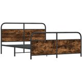  Metalni okvir kreveta bez madraca boja hrasta 183x213 cm | shoptok.hr