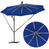  Senčnik Azur modra 294 x 294 x 248 cm Poliester in aluminij, (5000187746) | Shoptok.si