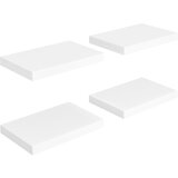 Maison Chic 4 kosi Stenske Police - Viseče police bele 40x23x3,8 cm MDF, (21793743) | Shoptok.si