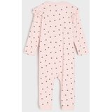 Sinsay Pamučni kombinezon s vezenim natpisom i ukrasnim volanima Stitch | shoptok.hr