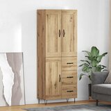 vidaXL Highboard Umjetnički hrast 69,5 x 34 x 180 cm Konstruirano drvo | shoptok.hr