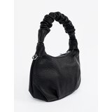 Shelvt Small black handbag with crinkle handle | Shoptok.si