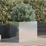 Maison Chic Cvetlično korito - Cvetlični Lonec srebrno 49x47x46 cm nerjaveče jeklo, (21789976) | Shoptok.si