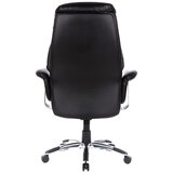 MID.YOU Pisarniški Stol Prado, Črna, Pravo Usnje | Shoptok.si