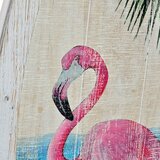  Zidni Ukras DKD Home Decor Drvo Ružičasti plamenac Tropsko | shoptok.hr