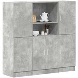  3-dijelni set kuhinjskih ormarića betonsko sivo tekninen puu | shoptok.hr