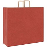 Papirnate vrećice 250 kom s ručkama crvene 54x15x49 cm | shoptok.hr