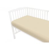 MimiNu Pamučna plahta s elastičnom trakom 120x60 cm - Žuta | shoptok.hr