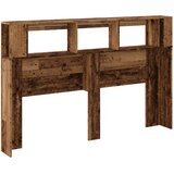  LED uzglavlje boja drva 160x18,5x103,5 cm konstruirano drvo | shoptok.hr