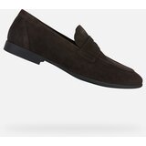 Geox Dark brown men's moccasins Sapienza - Men's Cene