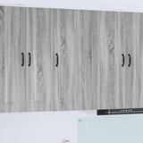vidaXL Stenska kuhinjska omarica s polico Siva Sonoma 50 x 31 x 100 cm | Shoptok.si