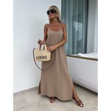 Beloved Mareen maxi obleka mocca Cene