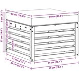  Zunanji puf Masiven les akacije Naravna, (5000272079) | Shoptok.si