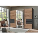 Stylife OMARA Z DRSNIMI VRATI, barve grafita, barve hrasta | Shoptok.si