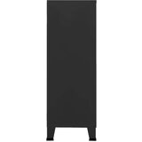 vidaXL industrijska arhivska omarica črna 75x40x115 cm kovina | Shoptok.si