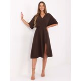 Italy Moda Dress-MI-SK-121008.84-dark brown | Shoptok.si