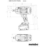Metabo aku udarni odvijač SSW 18 LTX 1750 BL – Solo | Eponuda.ba