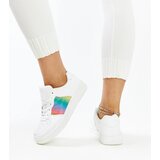 Gemre White sneakers with color on the platform Asmarina | Shoptok.si