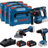 Bosch gsr 18V-65 + gbh 18V-22 + gws 18V-8 + 2 × GBA 18V 5,0Ah + 3 x l-boxx, set alata 0615A5009G Cene