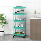  Kuhinjska kolica s 5 razina tirkizna 42x29x128 cm željezo i ABS | shoptok.hr