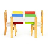 ECO TOYS stol sa spremnikom i ladicama za igračke i dvije stolice | shoptok.hr