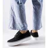 Big Star Black eco-suede sneakers Abboud | Shoptok.si