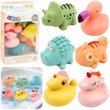  Set of educational rubber animals for bathing, pastel games, 6 pcs. Cijene