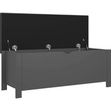 vidaXL kutija za pohranu s jastukom siva 105 x 40 x 45 cm od iverice | shoptok.hr