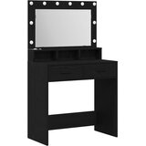  Toaletni stol Crni hrast 79 x 41 x 135 cm Konstruirano drvo | shoptok.hr