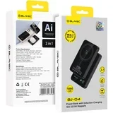 Power Bank 10000mAh BJ-04 Slim Type- C Magsafe 3 u 1 - crno staklo