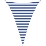  Zunanje sončno senčno platno Modra in bela 3 x 4 x 4 m, (5000221791) | Shoptok.si