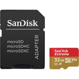 Sandisk microSD kartica Extreme, 32 GB, z adapterjem SD, SDSQXAF-032G-GN6AA | Shoptok.si