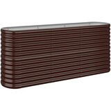 Furnova Visoka greda iz prašno premazanega jekla 152x40x68 cm rjava, (21919941) | Shoptok.si