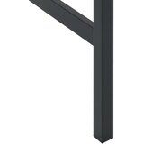  Barski stol crni 200x100x110 cm od čelika obloženog prahom | shoptok.hr