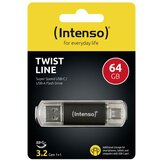 Intenso 64GB Twist Line USB 3.2 / USB-C spominski ključek | Shoptok.si